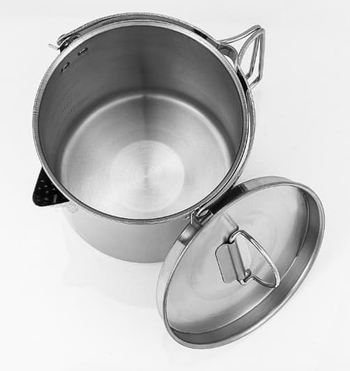 ruostumattomasta teräksestä valmistettu ulkovedenkeitin 1,2 litran riippuva vedenkeitin piknik-vedenkeitin kannettavat keittiövälineet