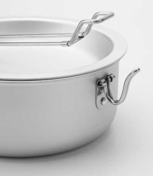 Puhdas alumiininen lounaslaatikko kattilat ja pannut ruokalautanen paistinpannut ulkona retkeilykattilat ja pannut sarja kannettava säilytystila b.