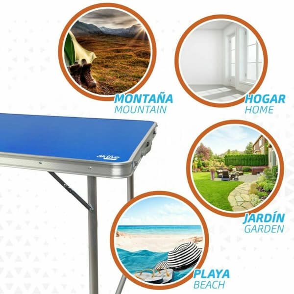 BRUGT Sammenklappeligt bord Aktive Blå Ping Pong (Refurbished A)