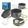 Miniatyrbillede 1 af 2: Camping kogesæt, holdbar aluminiumsbygning, non-stick design,Sæt