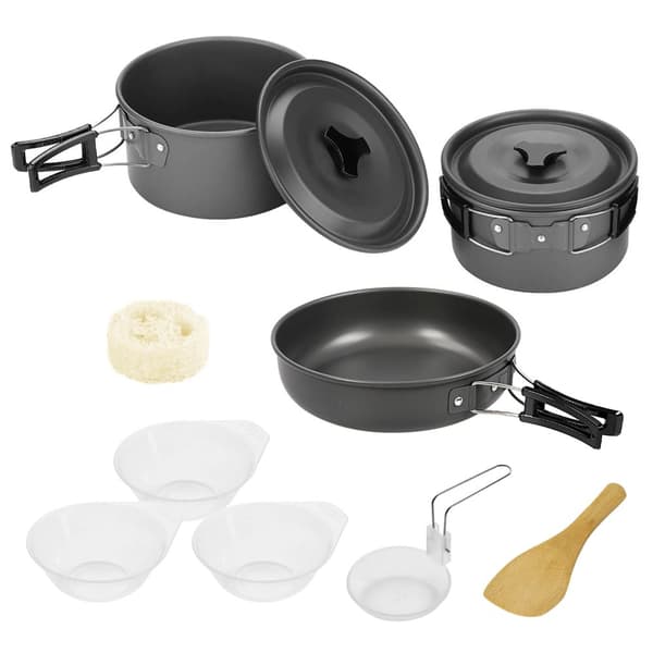 Campingkökset, non-stick yta, lätt och bärbar,Sätt