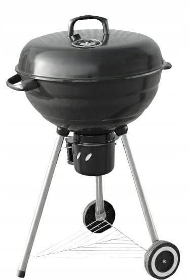 Kulgrill med askebakke og låg