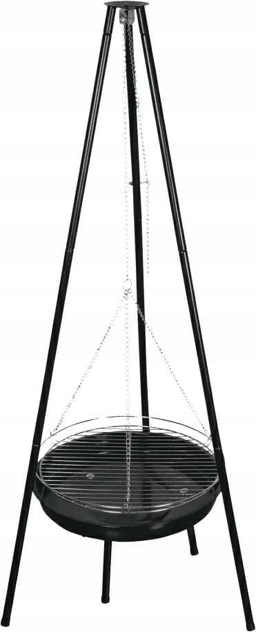 Hängande trädgårdsgrill, runt stativ, 52 cm