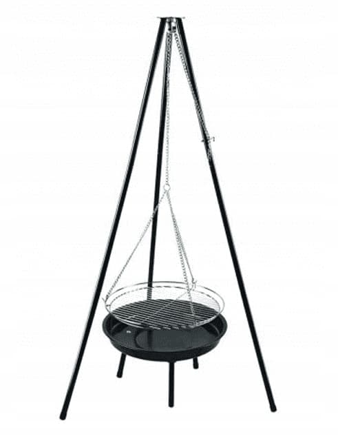 Hängande trädgårdsgrill, runt stativ, 52 cm