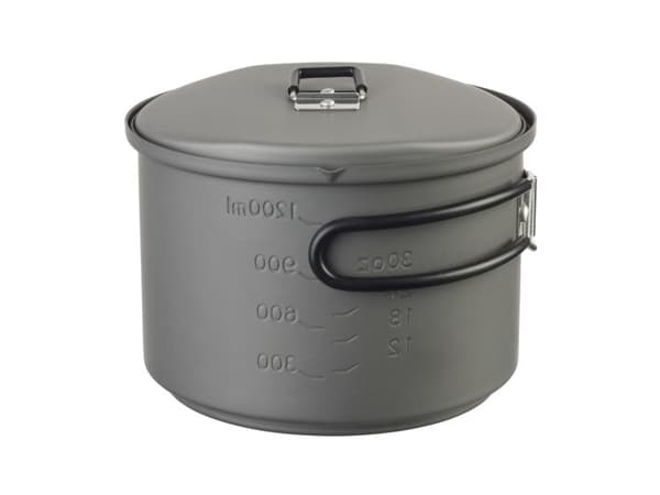 ESBIT Cookset with alcohol burner, Krukke, Aluminium, 1,5 l, Aluminium, Sort, Aluminium, 15,4 cm