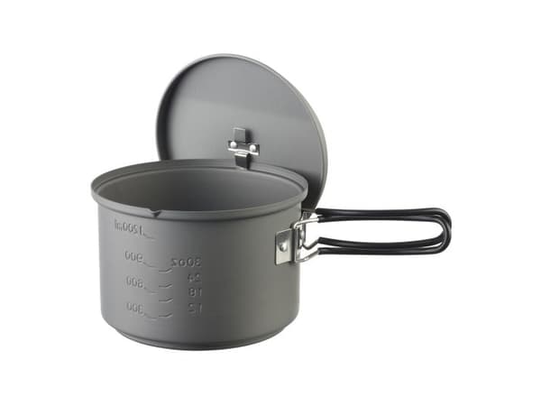 ESBIT Cookset with alcohol burner, Krukke, Aluminium, 1,5 l, Aluminium, Sort, Aluminium, 15,4 cm