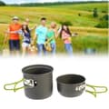 Miniatyrbillede 3 af 8: Lollanda Camping Pot med Foldbart Håndtag og Opbevaringstaske – Letvægts Udekøkken til Camping, Vandring, Picnic og Friluftsliv