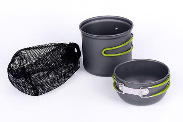 Lollanda Camping Pot med Foldbart Håndtag og Opbevaringstaske – Letvægts Udekøkken til Camping, Vandring, Picnic og Friluftsliv