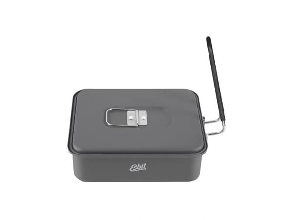 ESBIT Fastbrensel-koksett, Gryte, Aluminium, 1,1 L, Aluminium, Sort, Aluminium, Sort, 390 g