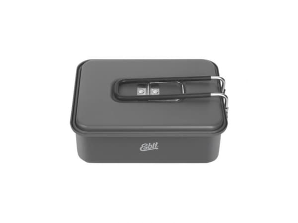 ESBIT Fastbrensel-koksett, Gryte, Aluminium, 1,1 L, Aluminium, Sort, Aluminium, Sort, 390 g