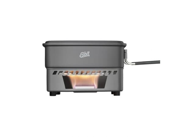 ESBIT Fastbrensel-koksett, Gryte, Aluminium, 1,1 L, Aluminium, Sort, Aluminium, Sort, 390 g