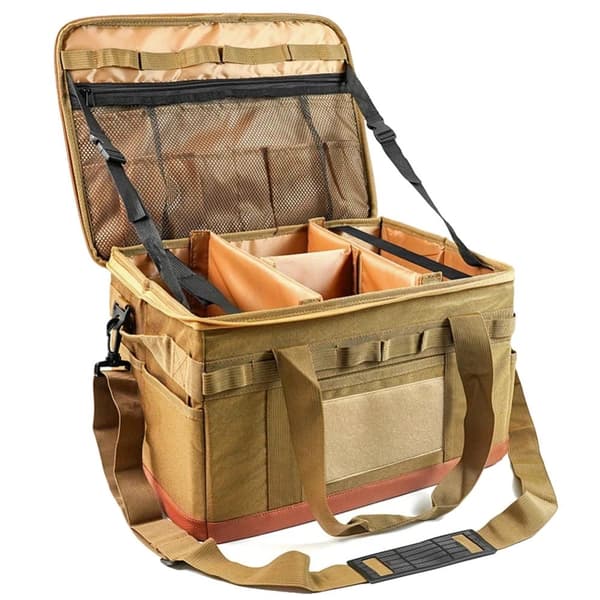 Camping Grydesæt Organizer, 45L Kapacitet, Holdbart Nylonmateriale, Flere Farvemuligheder,45L  - Khaki