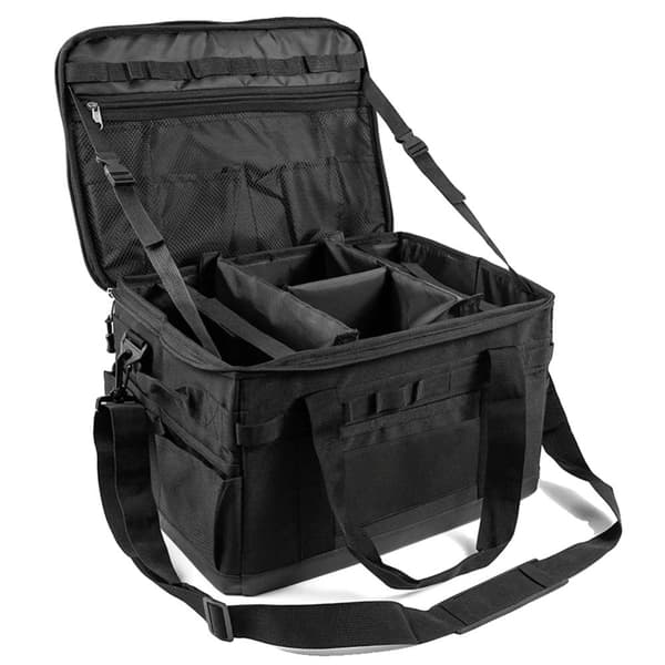 Camping Grydesæt Organizer, 45L Kapacitet, Holdbart Nylonmateriale, Flere Farvemuligheder,45LBlød taske sort