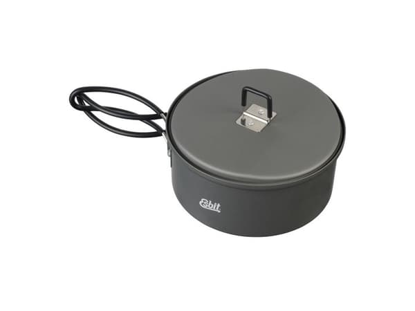 ESBIT PT1100HA, Burk, Gjuten aluminium, 1,1 l, Gjuten aluminium, Svart, Svart, 18/8