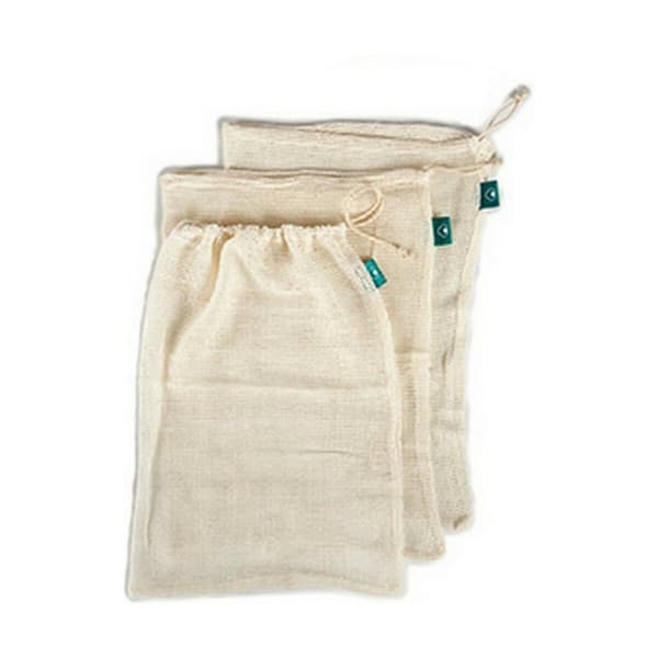 Set med återanvändningsbara livsmedelspåsar Vit 5 x 48 x 33 cm (120 antal)