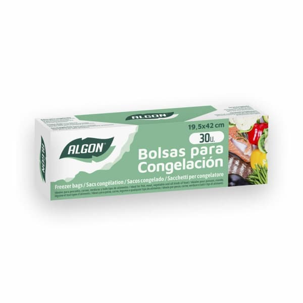 Set med återanvändningsbara livsmedelspåsar Algon 30 Delar 19,5 x 42 cm (24 antal)