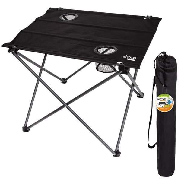 Sammenklappeligt bord Aktive Sort Tekstil 61 x 51 x 50 cm (4 enheder)