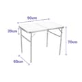 Miniatyrbillede 4 af 4: Sammenklappeligt bord Marbueno 90 x 39/70 x 60 cm Multifarvet