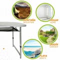 Miniatyrbillede 5 af 6: Sammenklappeligt bord Aktive 149 x 80 x 59 cm Camping