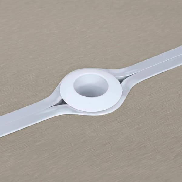 vidaXL foldbart campingbord med 4 siddepladser stål aluminium