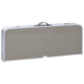 Miniatyrbild 6 av 9: vidaXL Hopfällbart campingbord med 4 sitsar stål aluminium