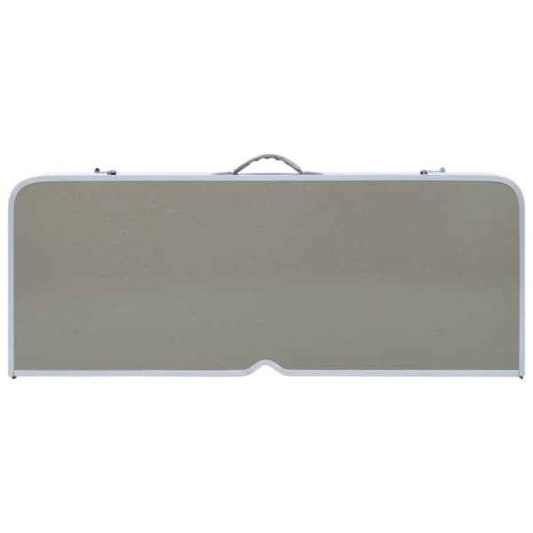 vidaXL Hopfällbart campingbord med 4 sitsar stål aluminium