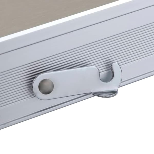 vidaXL Hopfällbart campingbord med 4 sitsar stål aluminium