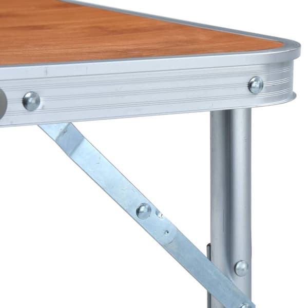 vidaXL foldbart campingbord 60x45 cm aluminium