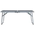 Miniatyrbilde 2 av 7: vidaXL Sammenleggbart campingbord grå aluminium 60x40 cm