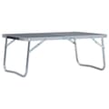 Miniatyrbilde 1 av 7: vidaXL Sammenleggbart campingbord grå aluminium 60x40 cm