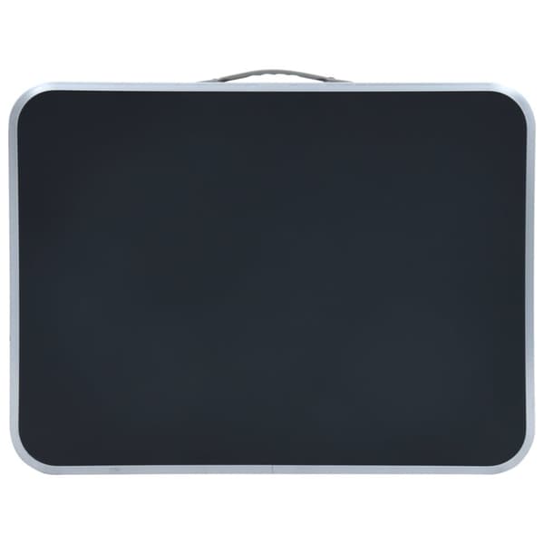 vidaXL foldbart campingbord 60x45 cm aluminium grå