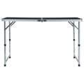 Miniatyrbillede 3 af 9: vidaXL foldbart campingbord 120x60 cm aluminium grå
