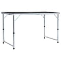 Miniatyrbillede 1 af 9: vidaXL foldbart campingbord 120x60 cm aluminium grå