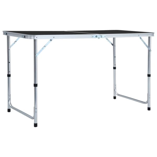 vidaXL foldbart campingbord 120x60 cm aluminium grå