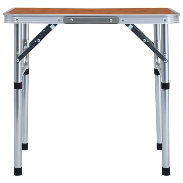vidaXL Hopfällbart campingbord aluminium 60x45 cm