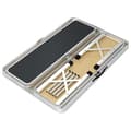 Miniatyrbillede 5 af 8: vidaXL foldbart campingbord med 2 bænke aluminium grå