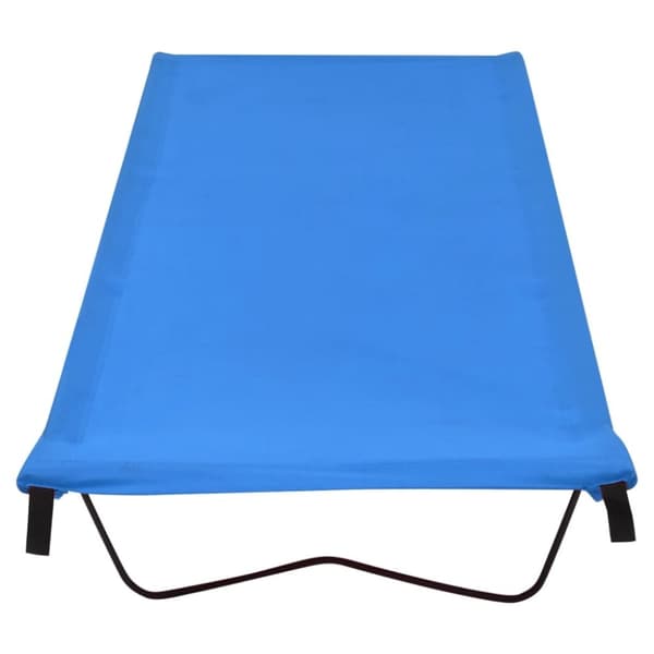 vidaXL Retkisänky 180x60x19 cm Oxford-kangas ja teräs sininen