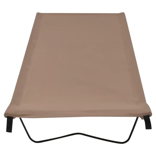 vidaXL Campingsäng 180x60x19 cm oxfordtyg och stål taupe
