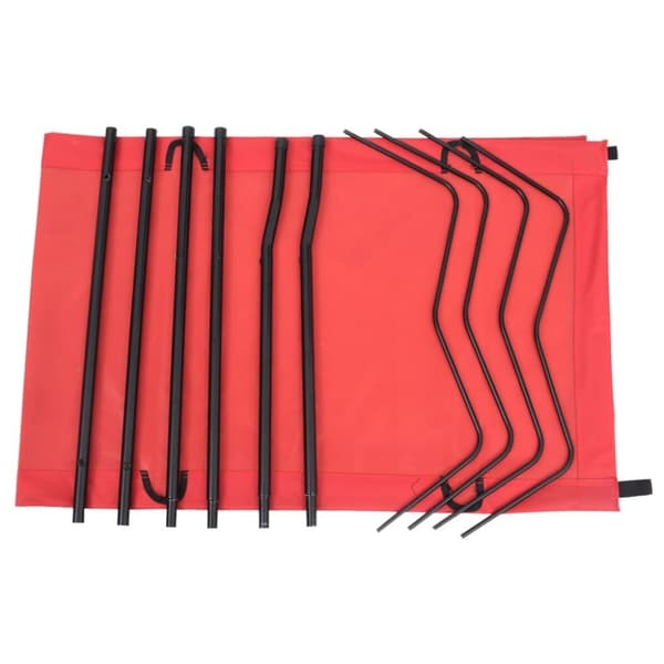 vidaXL campingsenge 2 stk. 180x60x19 cm oxfordstof og stål rød