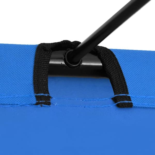 vidaXL Campingsenger 2 stk 180x60x19 cm oxfordstoff og stål blå