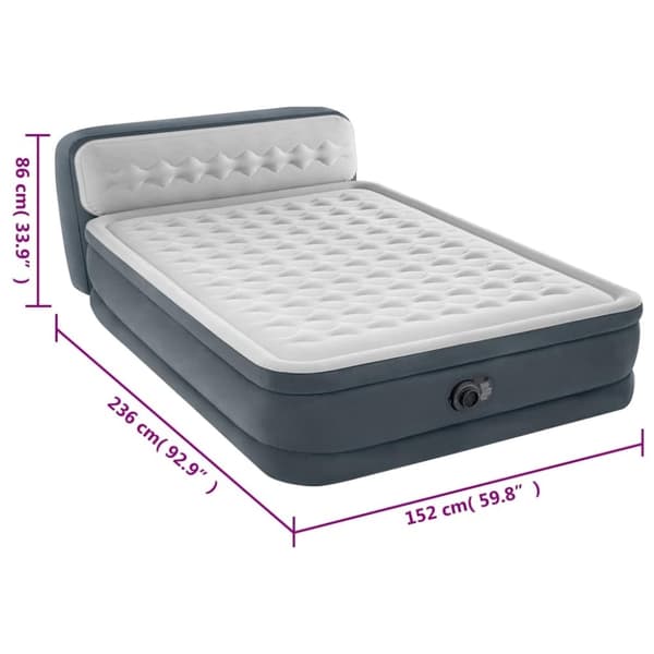 INTEX luftmadras Dura-Beam Deluxe Ultra Plush Headboard 86 cm Queen