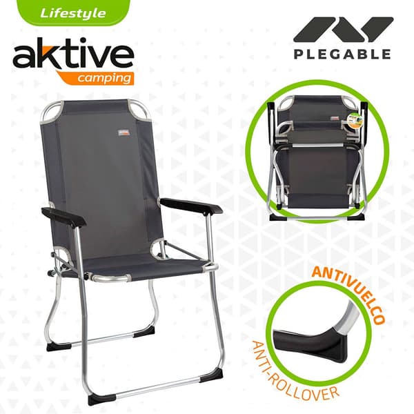 Aktive Foldestol 54x57x91 Cm Sort