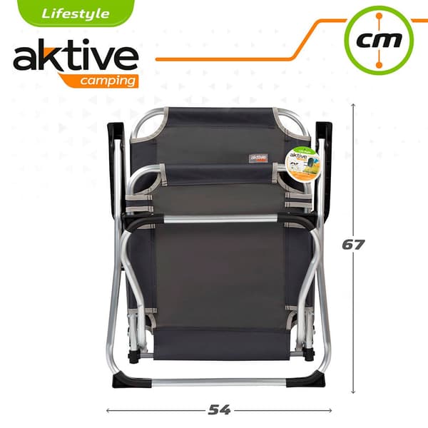 Aktive Foldestol 54x57x91 Cm Sort