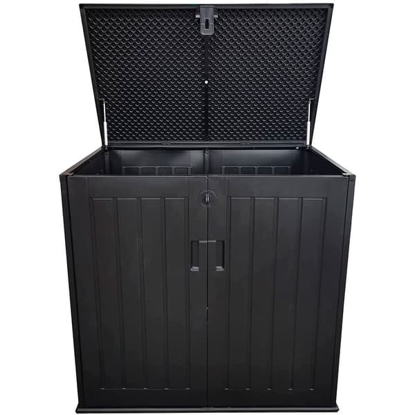 Gardiun Udendørs Opbevaring Resin Deck Box Soften 775l Grå 116 x 71 x 112.5/109 cm