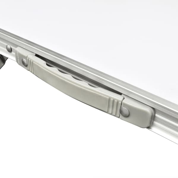 Hopfällbart campingbord med justerbar höjd Aluminium 180 x 60 cm