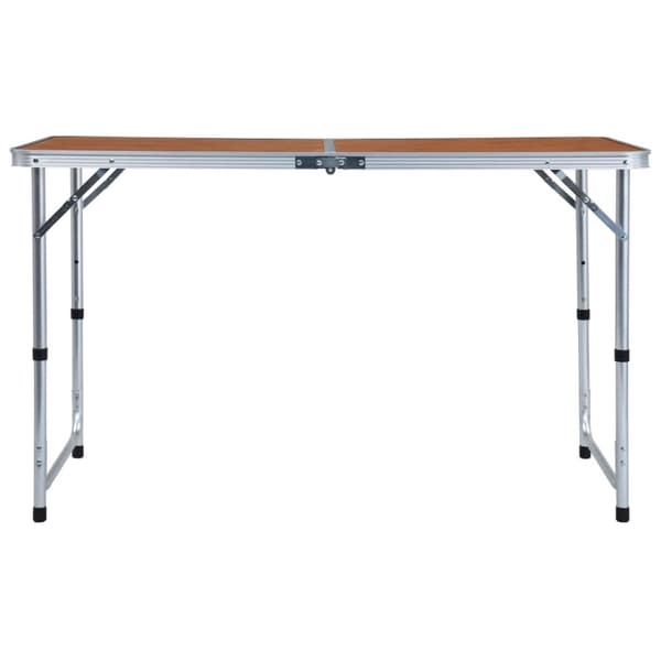 foldbart campingbord aluminium 120 x 60 cm