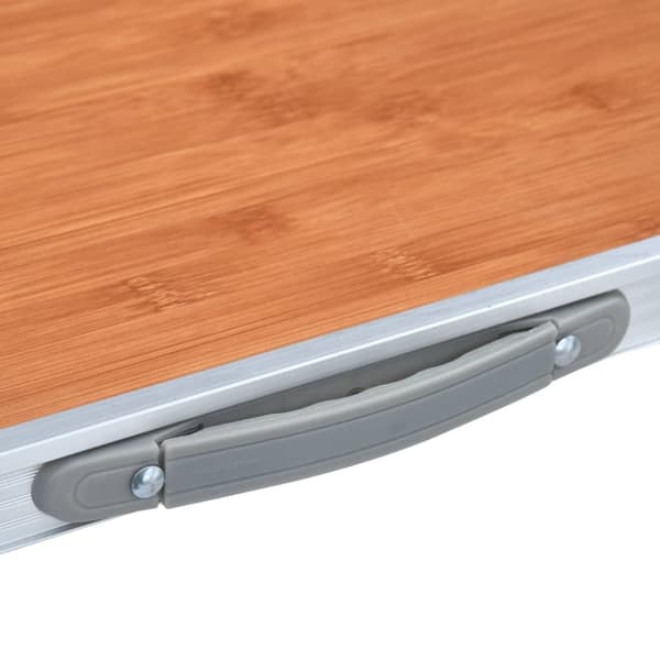 foldbart campingbord aluminium 120 x 60 cm
