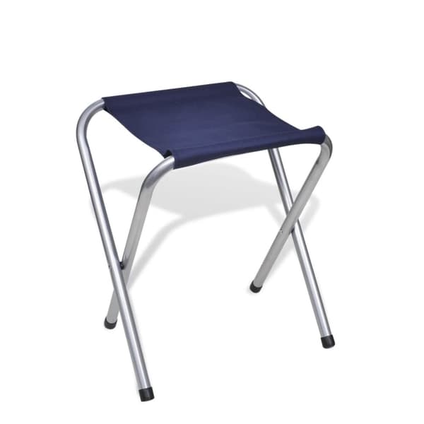 højdejustérbart campingbord og 6 klapstole 180x60 cm