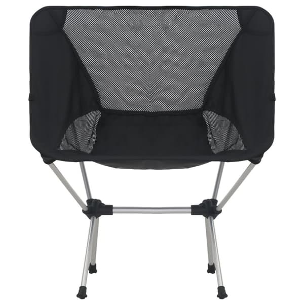 foldbare campingstole 2 stk. m. bæretaske 54x50x65 cm aluminium