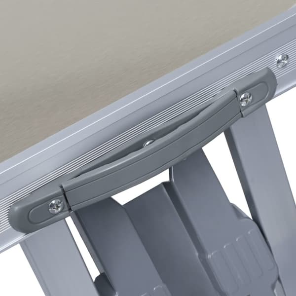 foldbart campingbord med 4 siddepladser stål aluminium